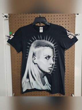 Die Antwoord Yo-Landi Visser Black Band Tee T-Shirt  Women's Size Small